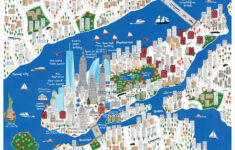 New York City Map Illustration For Kids Jamie Malone Map Of New
