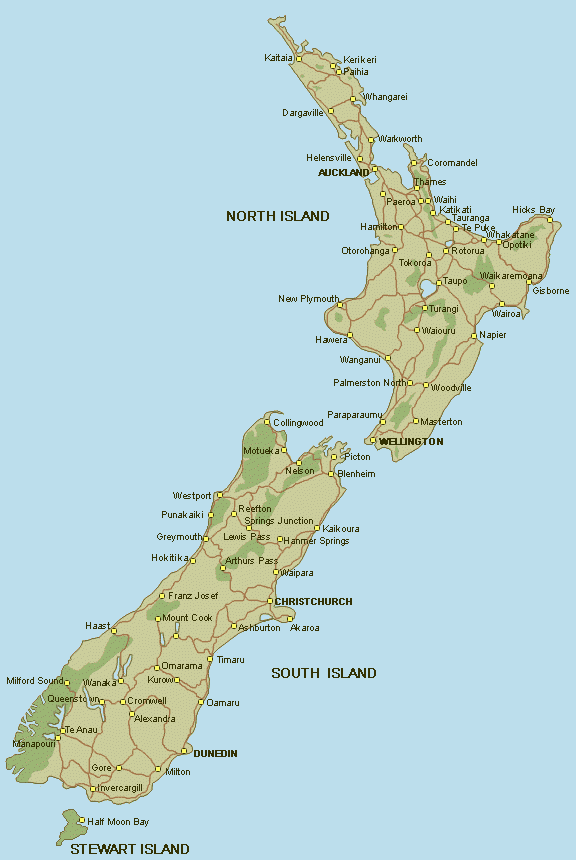 New Zealand Map Printable ToursMaps