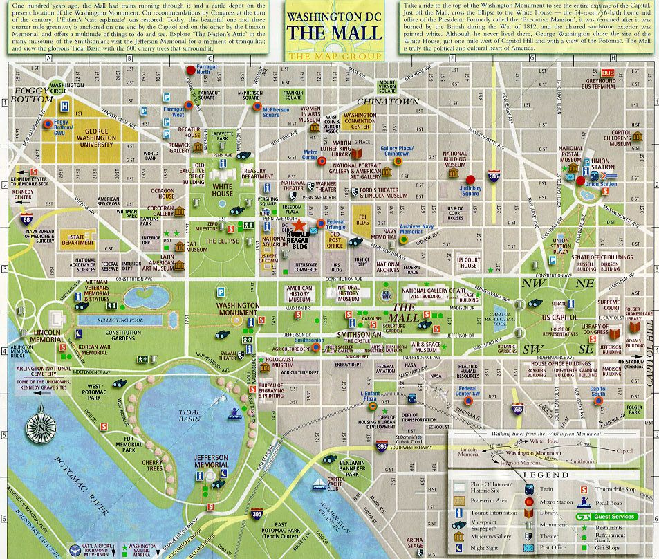 Non Existent Domain Washington Dc Tourist Map Washington Dc Map 