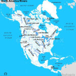 North America Rivers Map North America Map America Map World Geography