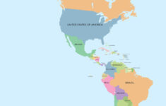 North And South America Map