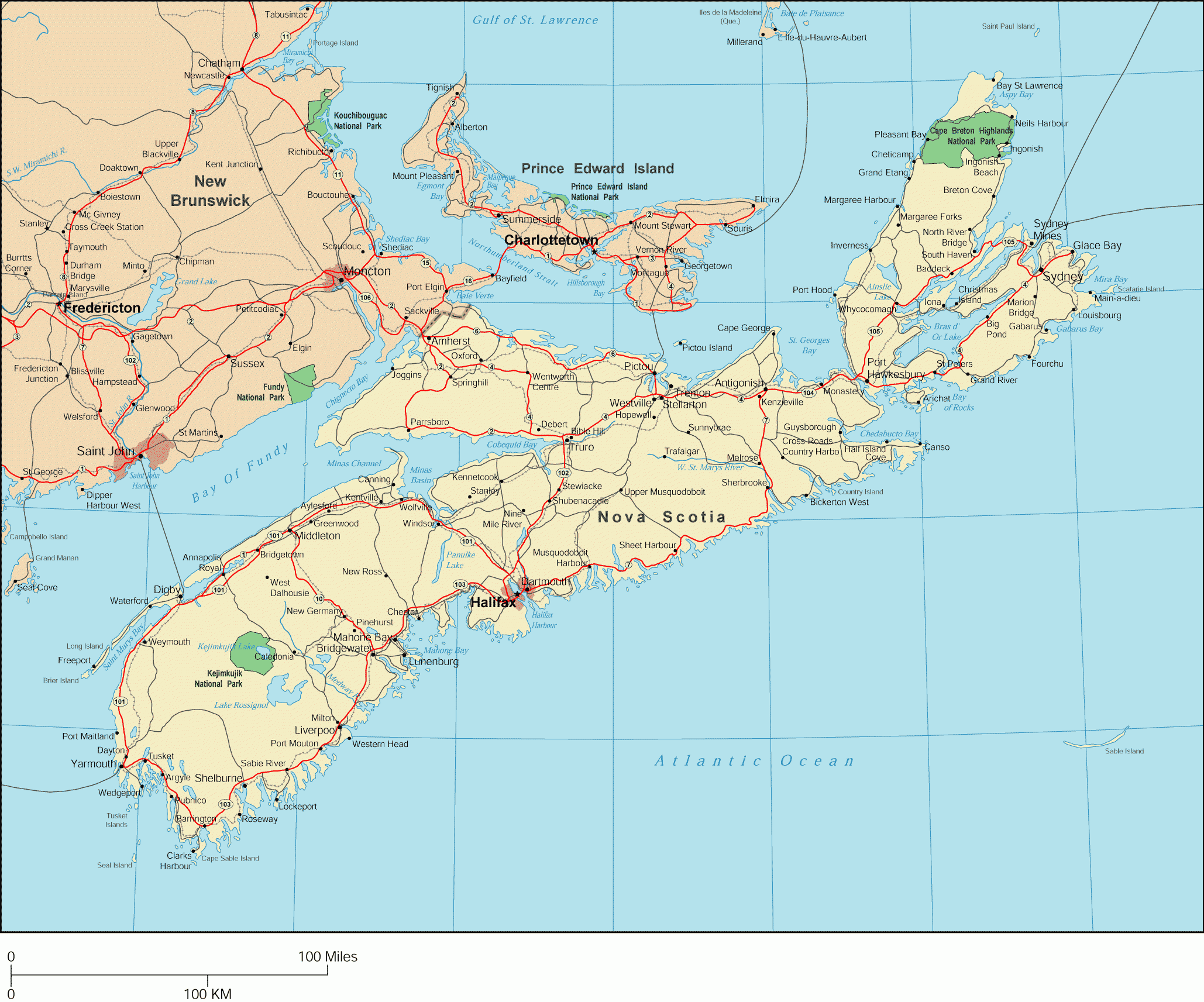 Nova Scotia Map Detailed Map Of Nova Scotia Map Nova Scotia 