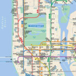 NYC Subway Map In Manhattan Nyc Subway Map Map Of New York New York