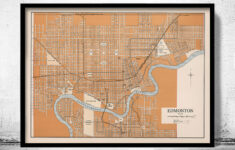 Old Map Of Edmonton Canada 1915 VINTAGE MAPS AND PRINTS