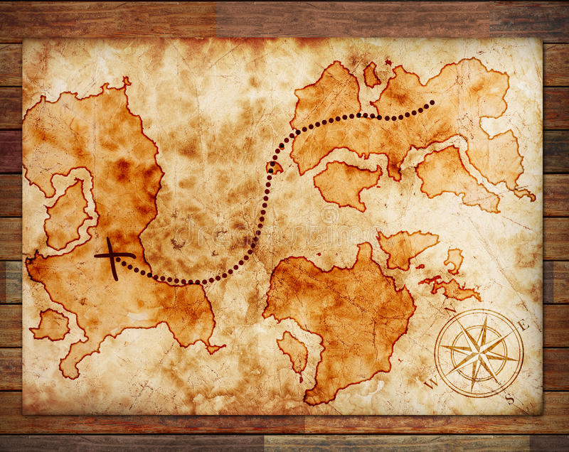 Old Treasure Map Stock Photo Image Of Grungy Letter 22678232