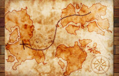 Old Treasure Map Stock Photo Image Of Windrose Antique 22678232