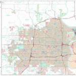 Omaha Nebraska Zip Code Wall Map Red Line Style By MarketMAPS