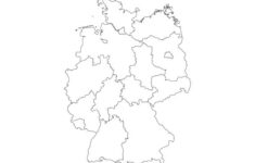 Outline Map Of Germany With States Free Vector Maps Germany Map