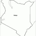 Outline Map Research Activity 3 Kenya EnchantedLearning