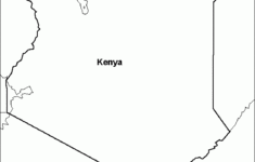 Outline Map Research Activity 3 Kenya EnchantedLearning