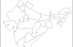 Outline Political Map Of India Outline Of India Political Map
