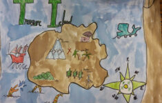P C K Art Room Treasure Island Maps 4th Grade