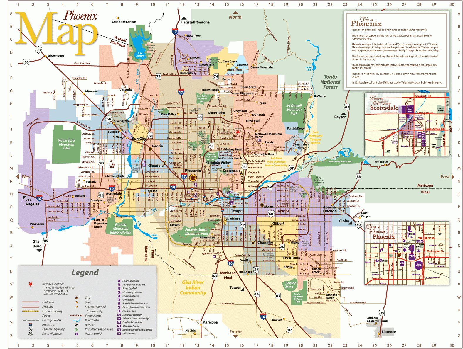 Phoenix Map Free Printable Maps