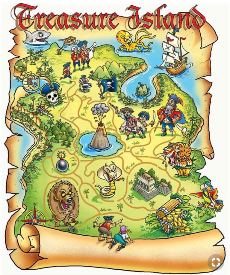 Treasure Maps And Cons For Kids | Adams Printable Map