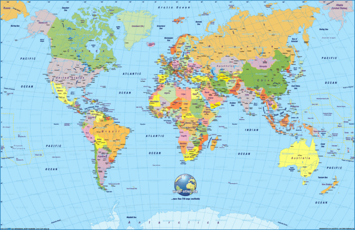 Small Printable World Map