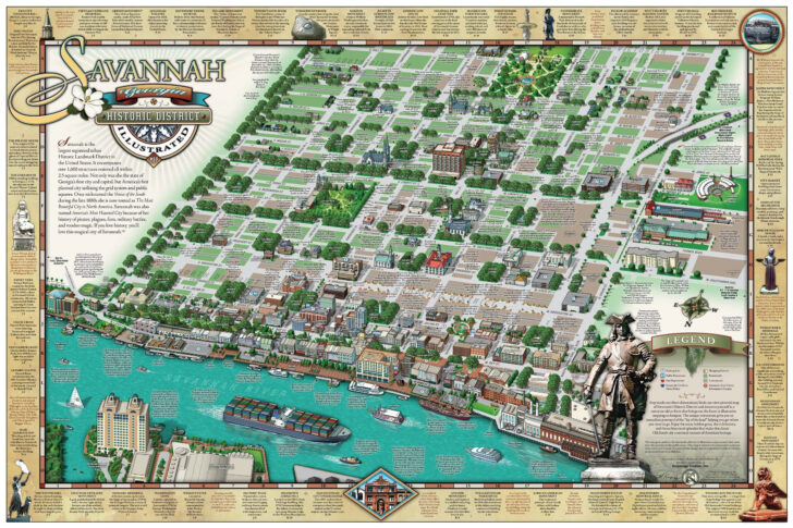 Map Of Savannah Historic District