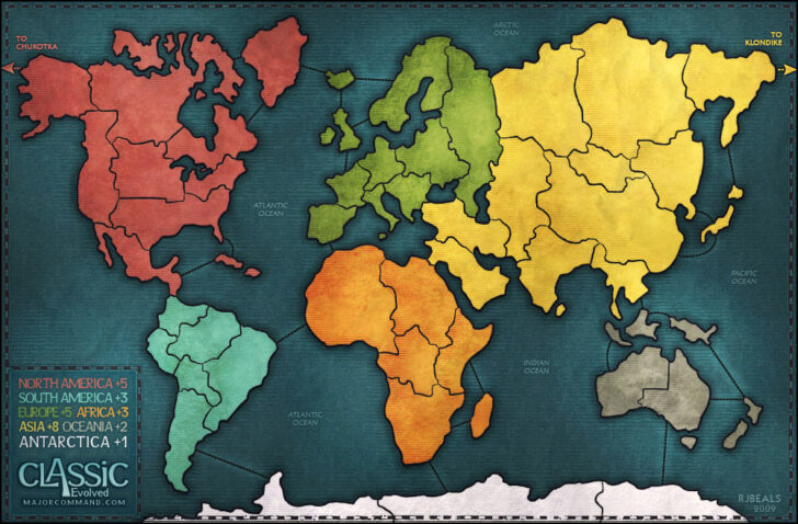 Risk Game World Map