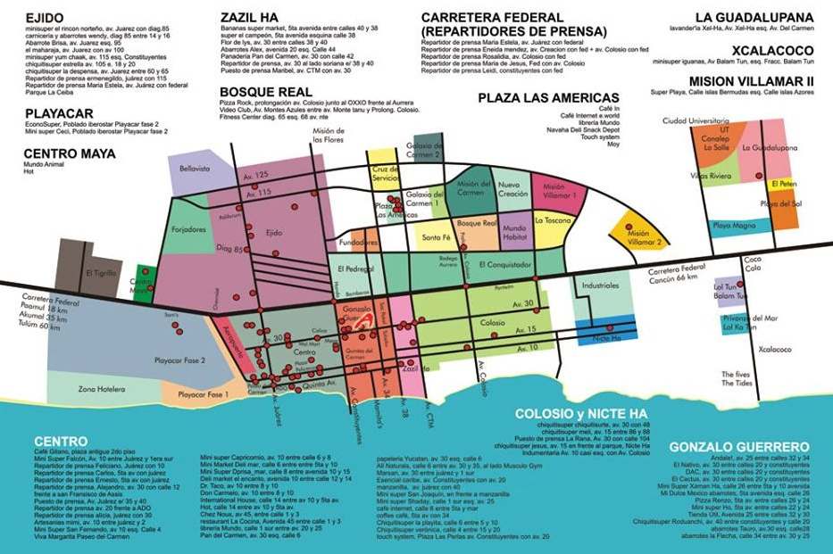 Playa Del Carmen Maps And Helpful Guides