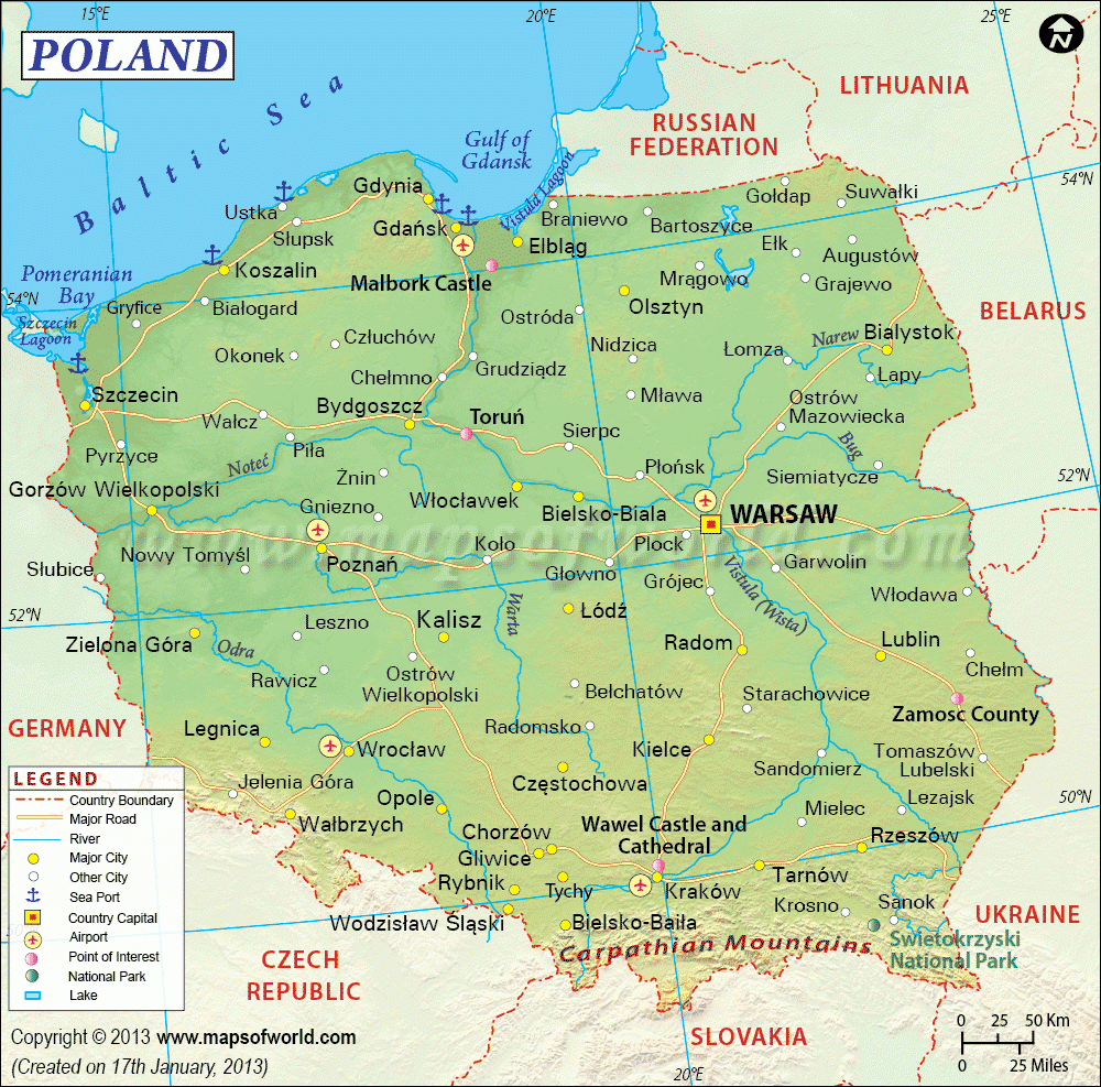 Poland Map Explore Administrative Divisions Districts Cities 