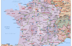 political and administrative map of france with highways and major 1 Political And Administrative Map Of France With Highways And Major