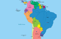 Political Map Latin America Royalty Free Vector Image