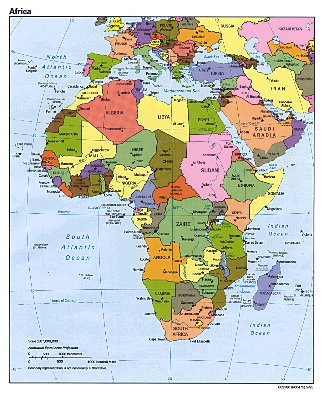 Political Map Of Africa Free Printable Maps