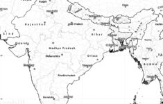 political map of india blank Political Map Of India Blank