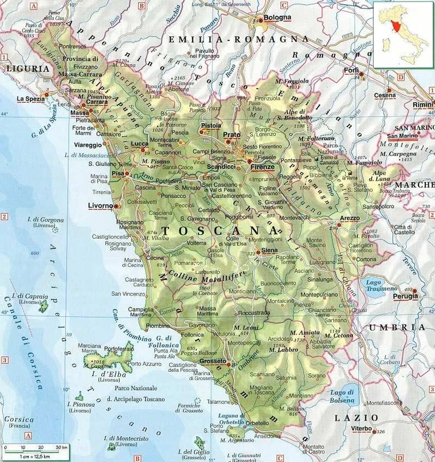 Political Map Of Tuscany Mapsof