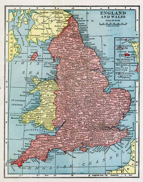 Printable Map Of England And Wales