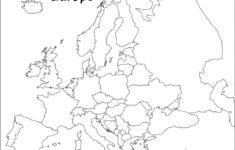 Printable Black And White Map Of Europe Printable Maps