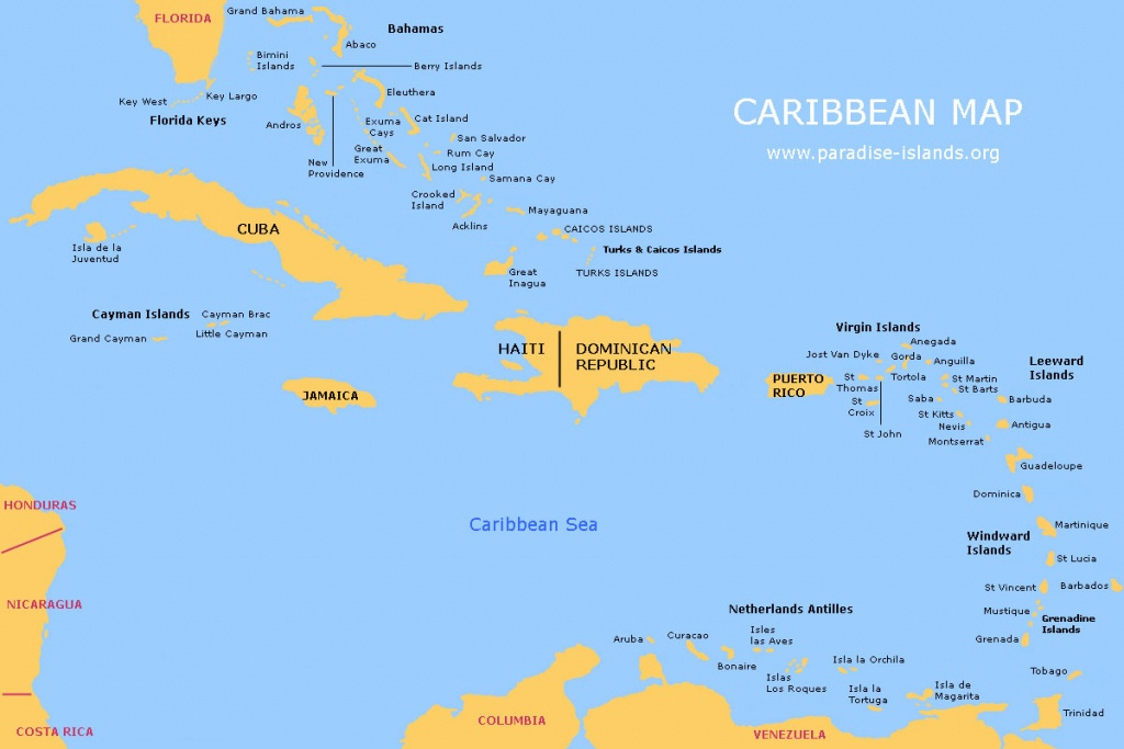 Printable Blank Map Of Central America And The Caribbean With Maps Of 