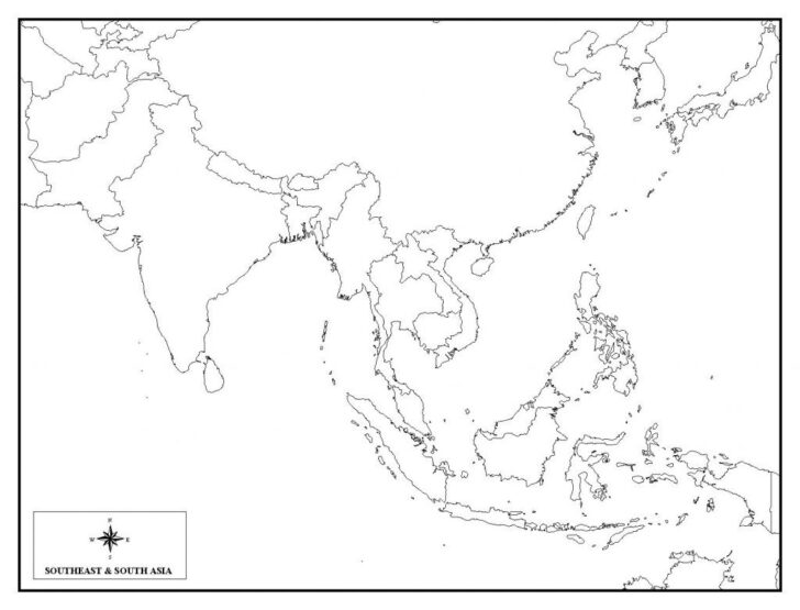 Southeast Asia Map Blank
