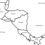 Printable Central America Map Outline