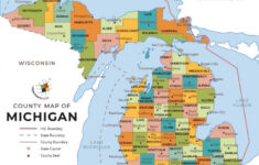 Printable County Map Of Michigan Printable Map Of The United States