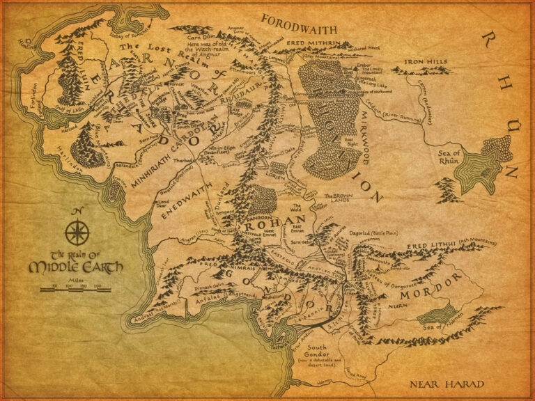 Printable Hobbit Map Free Printable Maps | Adams Printable Map