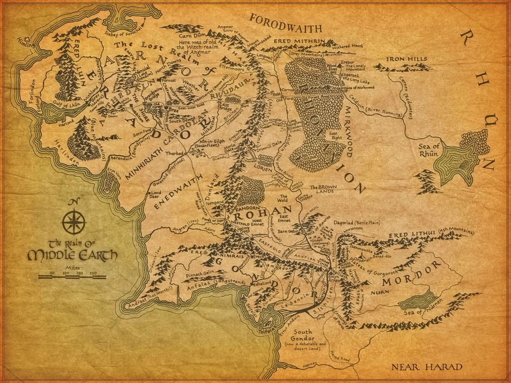 Printable Hobbit Map Free Printable Maps
