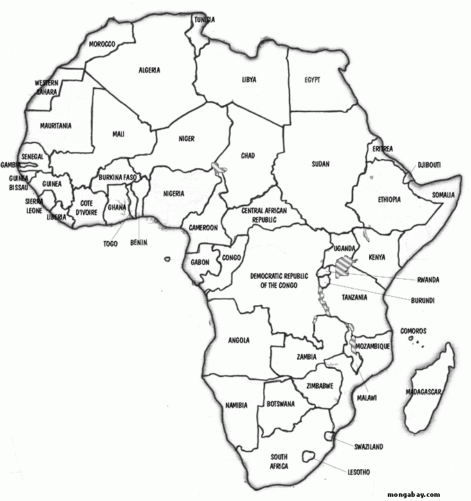 Printable Map Of Africa Africa Map African Map Political Map