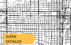 Printable Map Of Champaign Illinois With Street Names Etsy