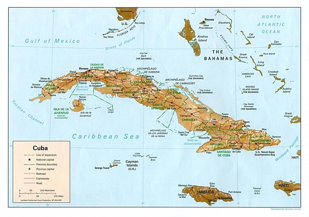 Printable Map Of Cuba Printable Maps