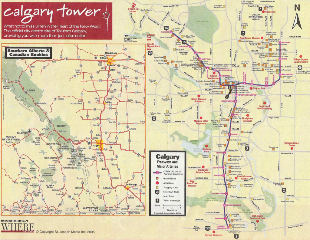 Printable Map Of Downtown Calgary Printable Maps