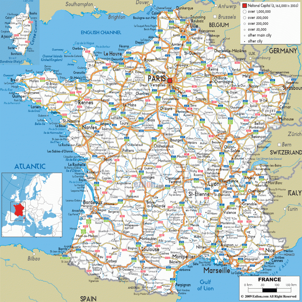 Printable Map Of France With Cities And Towns Printable Maps Adams