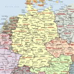 Printable Map Of Germany With Cities And Towns