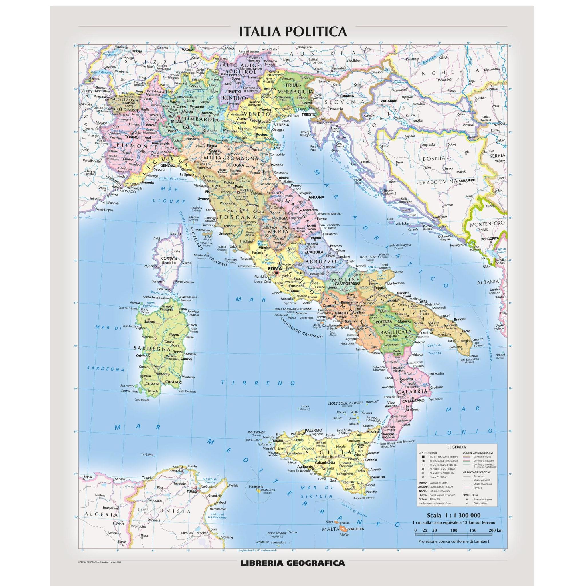 Printable Map Of Italy For Kids