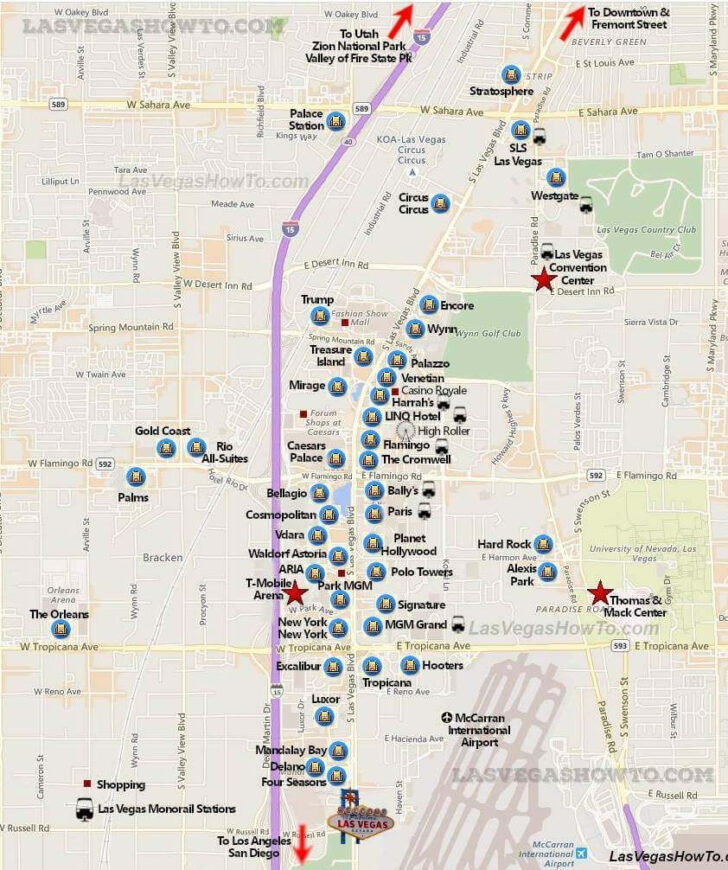 Free Printable Walking Map Of Vegas Strip