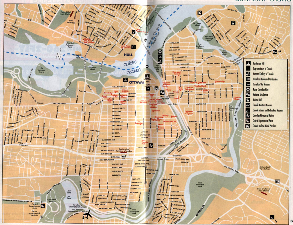 Printable Map Of Ottawa Printable Maps