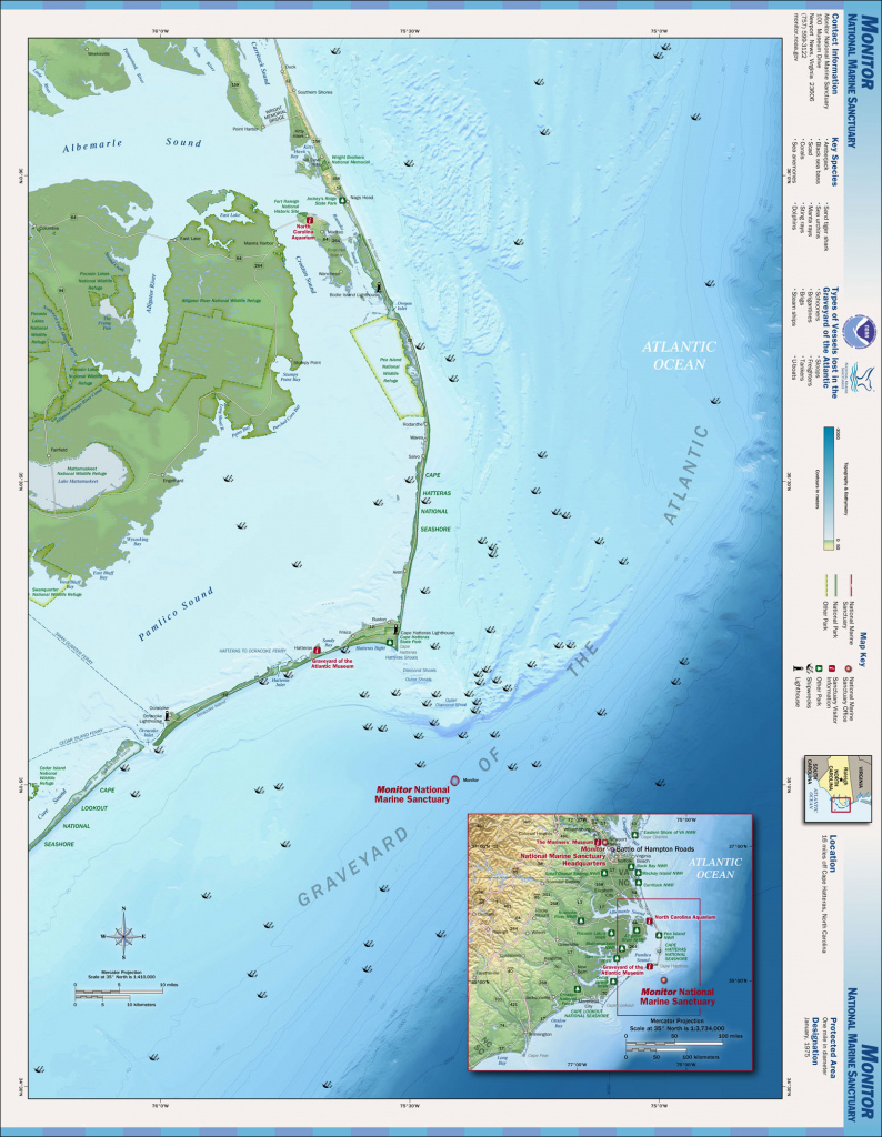 Printable Map Of Outer Banks Nc Printable Maps