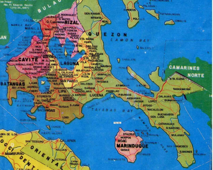 Quezon Province Map