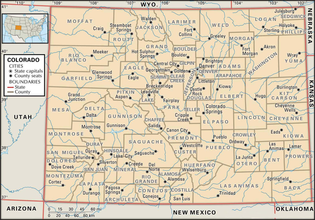 Printable Road Map Of Colorado Printable Maps | Adams Printable Map