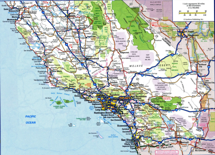 Printable Southern California Maps