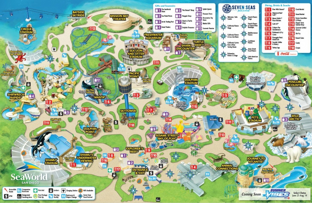 Printable Sea World San Diego Map Free Printable Maps